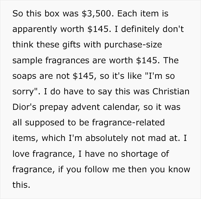 "Day 24 Should Have Been A Full Refund!": The Internet Slams Dior After Woman Shows What's Inside Their $3,500 Advent Calendar "Day 24 Should Have Been A Full Refund!": The Internet Slams Dior After Woman Shows What's Inside Their $3,500 Advent Calendar