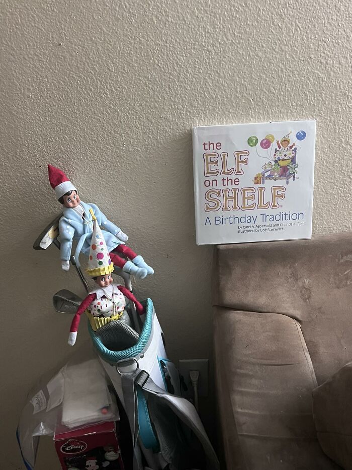 Found This At The Goodwill 4yrs Ago It’s Perfect Cause My Youngest His Birthday Is December 27th Tomorrow. He’s So Excited To See His Elf Again Just For A Day