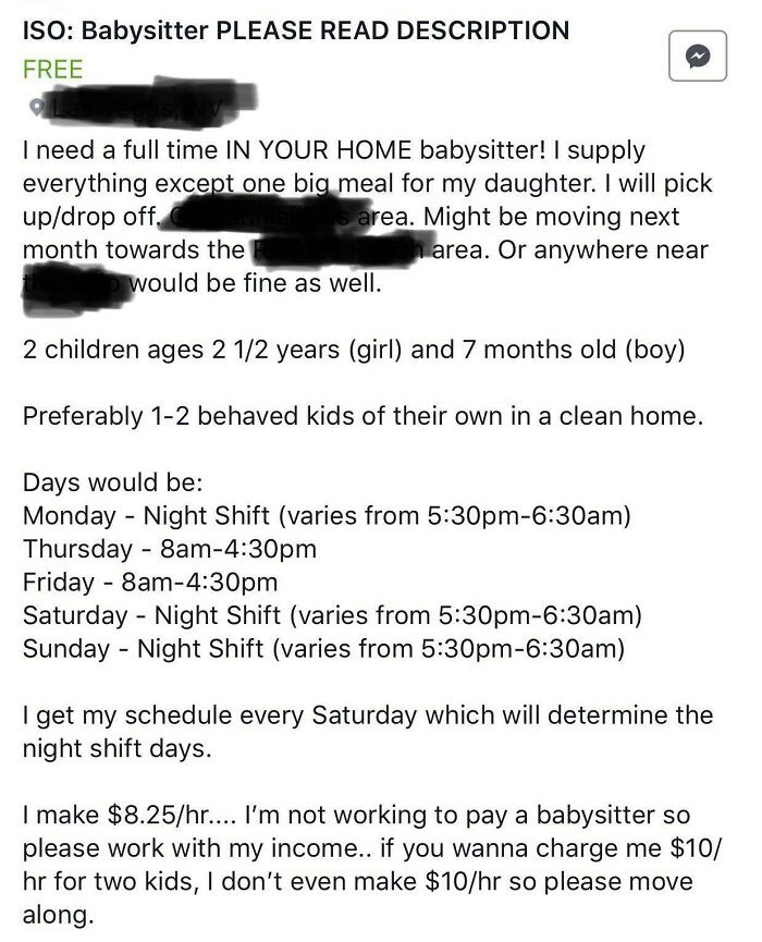 Need A Babysitter/Slave
