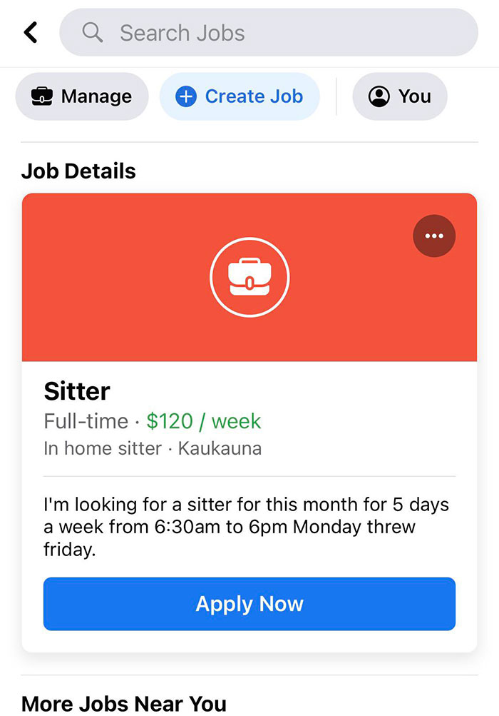 $2/Hour For A Full-Time. 58 Hours/Week Babysitting Job. Sweet Deal