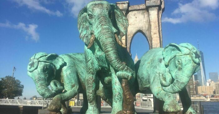 A Monument To The Brooklyn Bridge Elephant Stampede Of 1929