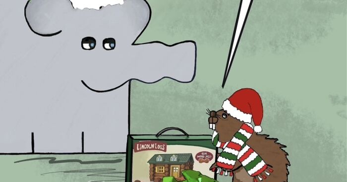 My Enormously Funny Cartoons For This Christmas Season (15 Pics) | Bored  Panda