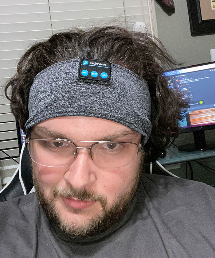 For Christmas, I Got A Headband Headphones And I Thought It Was Perfect For My Big Head Except For One Thing: The Controls Are On The Forehead