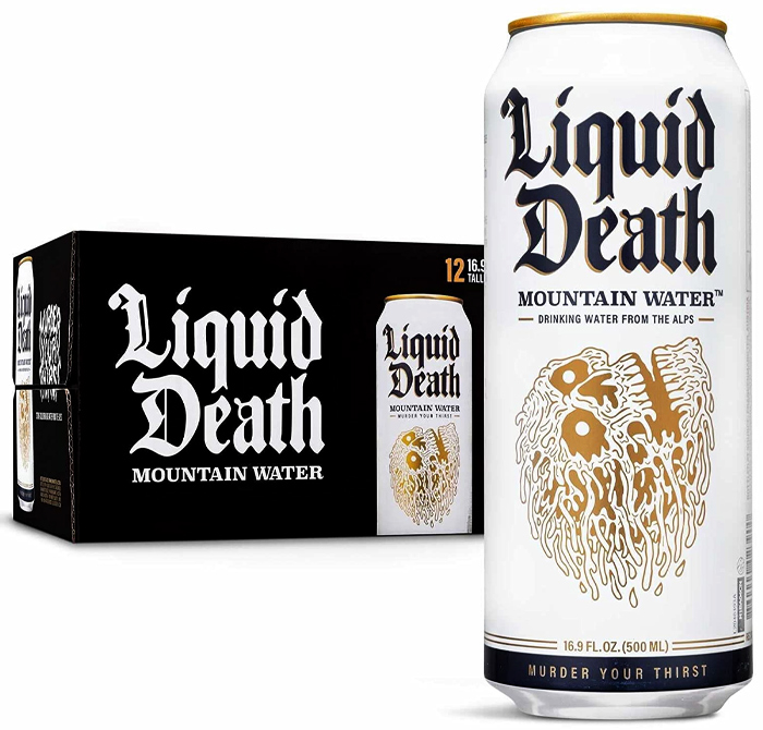 "Liquid Death" Mountain Water