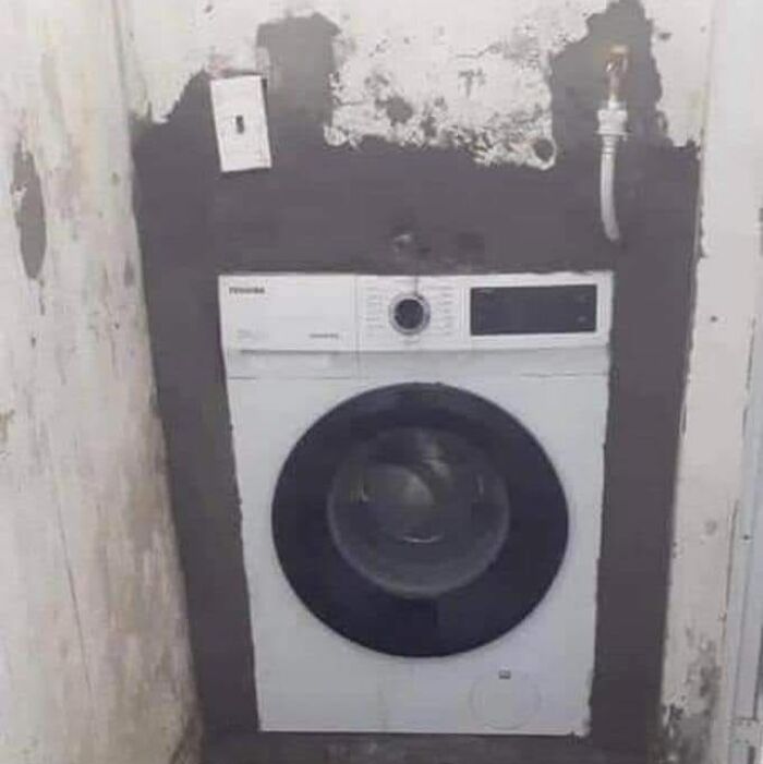 Just Installed The New Washing Machine In My Tenants Basement