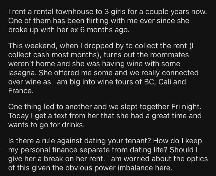 “Should I Give Her A Break On Rent” Lmfao What Are You Thinking