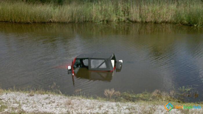 "Sunken Car". Location: Creole, Louisiana, USA