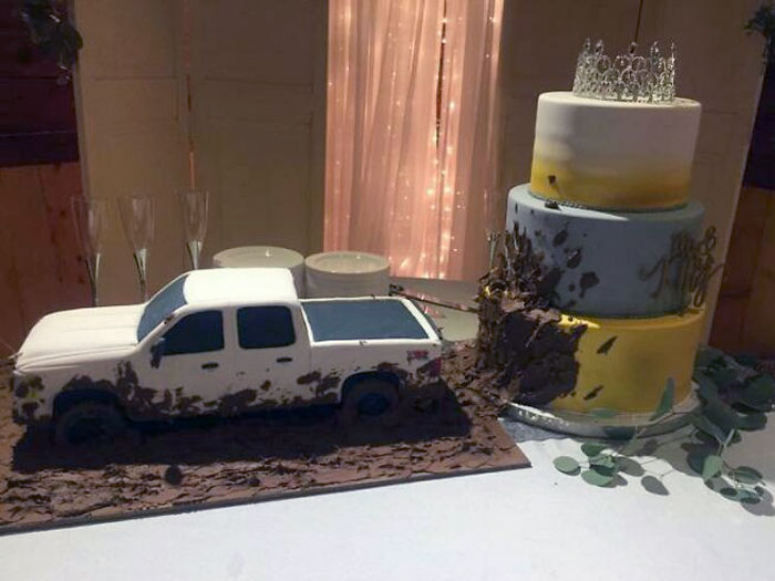 His And Hers Wedding Cake