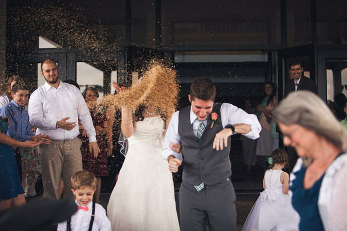 Someone Wasn't Watching How Much Birdseed The Bridal Party Took