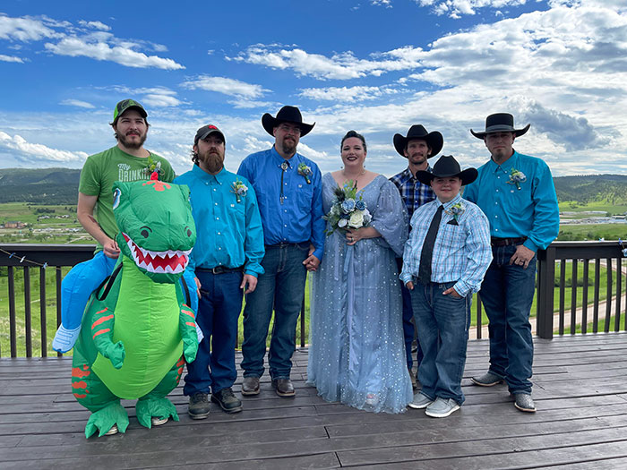 I Rode A Dinosaur At My Brother's Wedding Today