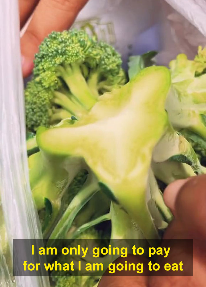 Woman Shares A Shopping Hack Of Cutting Broccoli Stems To Save Money But People Online Respond With Roasts Woman Shares A Shopping Hack Of Cutting Broccoli Stems To Save Money But People Online Respond With Roasts