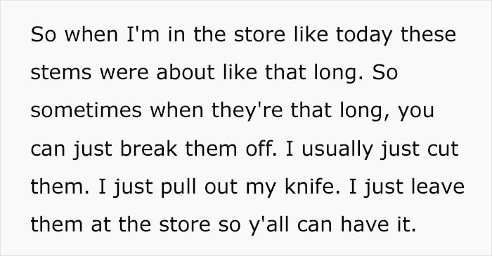 Woman Shares A Shopping Hack Of Cutting Broccoli Stems To Save Money But People Online Respond With Roasts Woman Shares A Shopping Hack Of Cutting Broccoli Stems To Save Money But People Online Respond With Roasts
