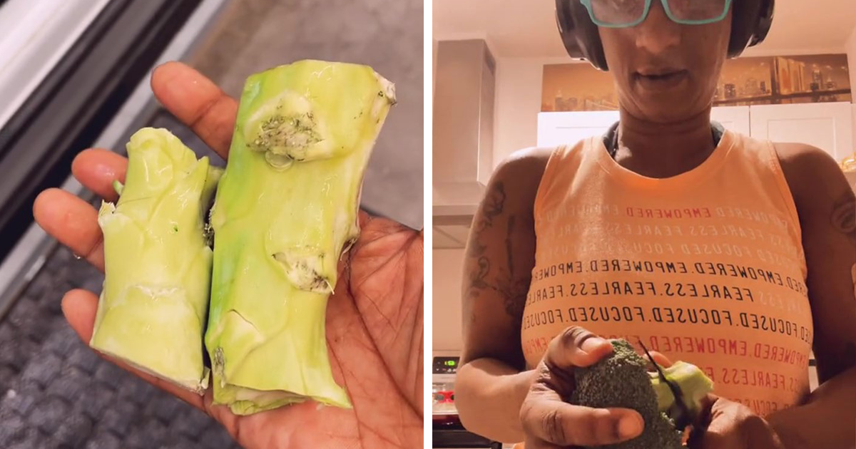 Woman Shares A Shopping Hack Of Cutting Broccoli Stems To Save Money