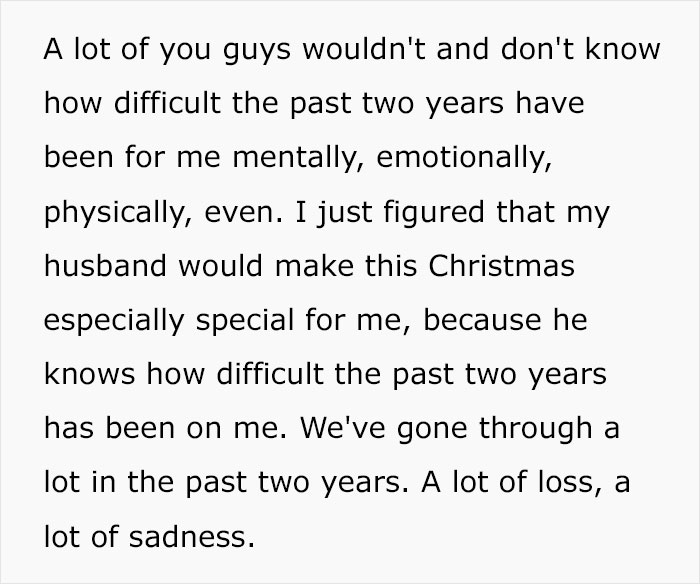 Mother shares how she hasn't received a single present for Christmas, many women relate