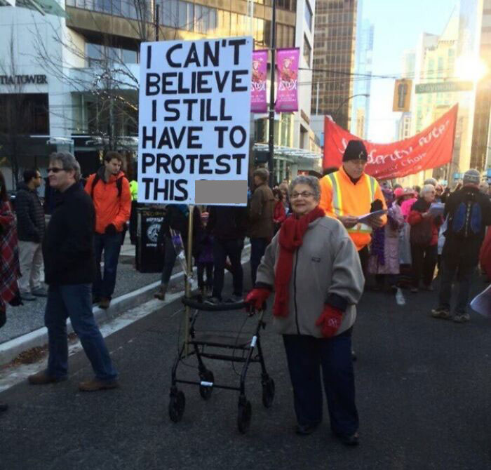 This Lady's Sign At The Vancouver Climate Change Rally