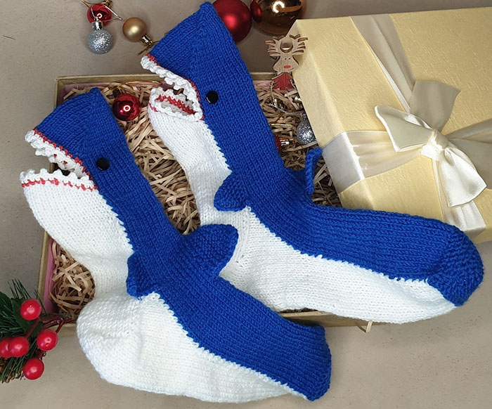 It's The Cutest Gift I've Got This Christmas. The Shark Socks