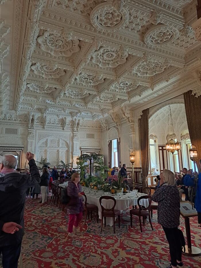 Osborne House, Isle Of Wight In The UK. Queen Victorias Holiday Home. Over The Top Excessive Ceiling Love It Or Hate It