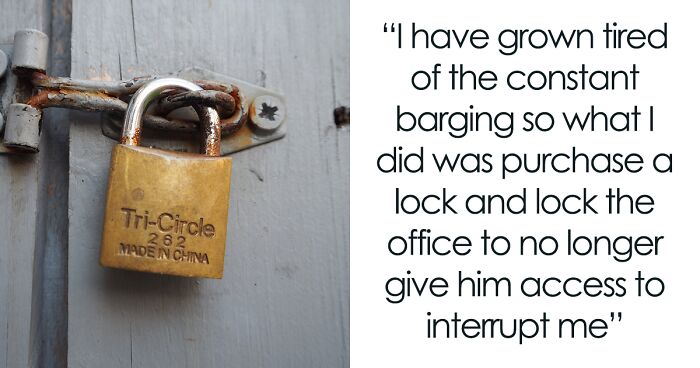 “[Am I The Jerk] For How I Reacted When I Found Out That My Husband Uninstalled My Office Lock?”