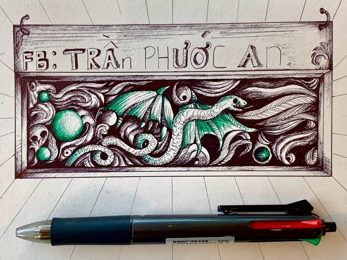 My Only 2 Draws A Bout My Dream Using Ballpoint Pen.