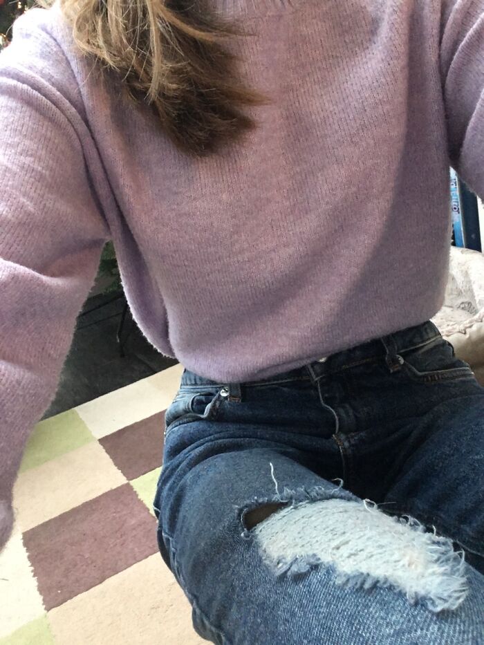 Ripped Jeans And Jumper :)