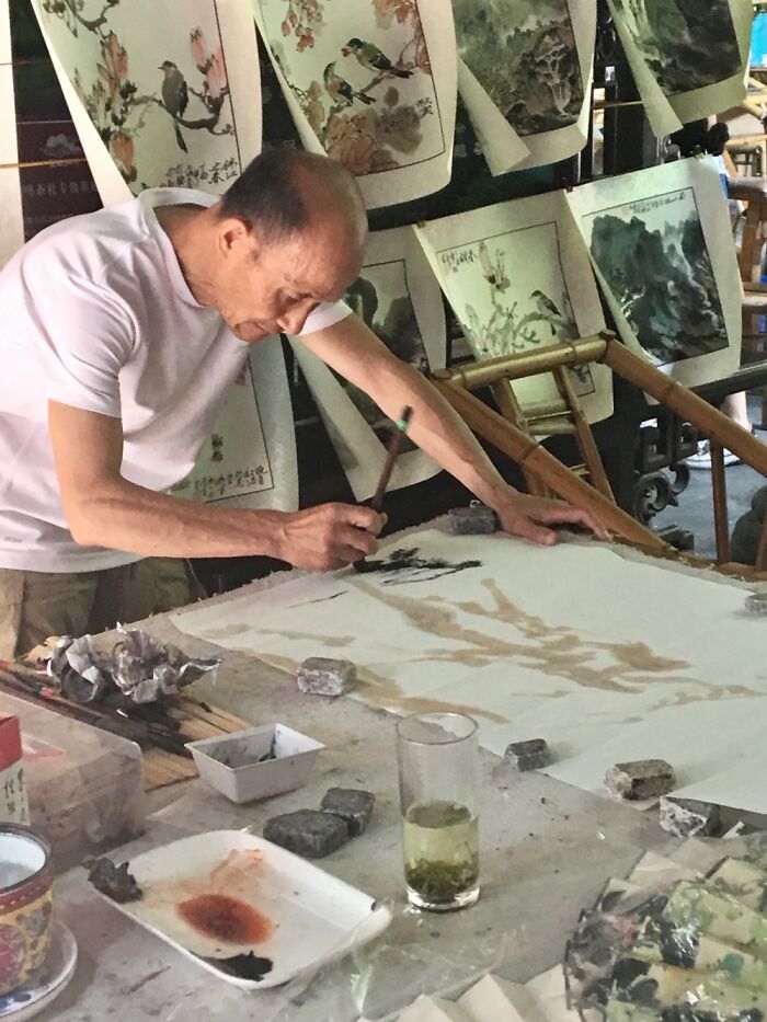An Artist, Chengdu People’s Park, China