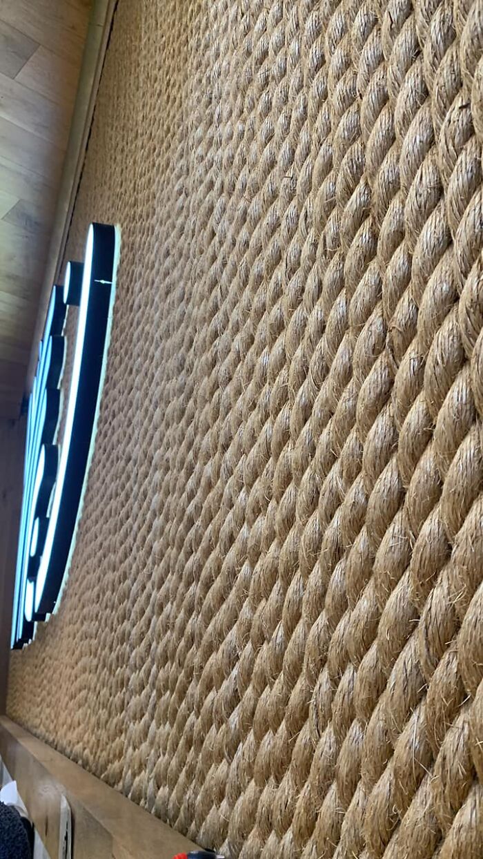 This Rope Wall At A Sushi Place