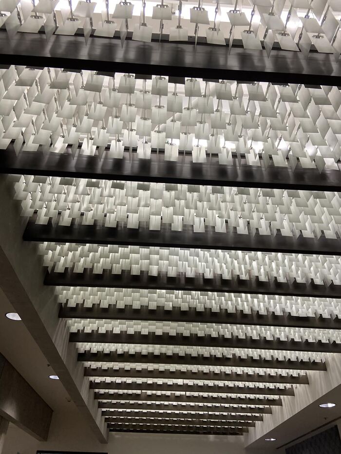 This Ceiling At The Blood Donation Center