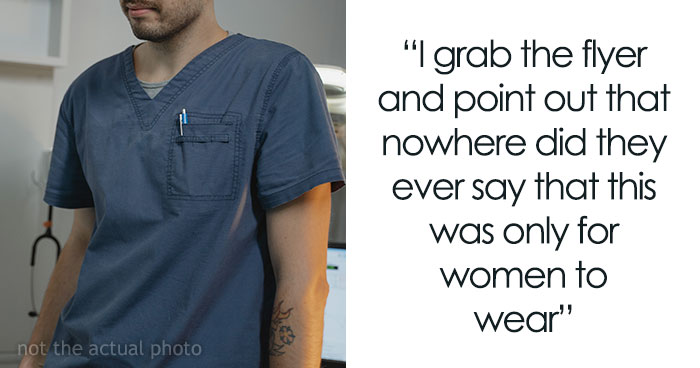 Male Nurse Maliciously Complies With Management’s Gender-Biased Dress Code, Gets Them To Change It