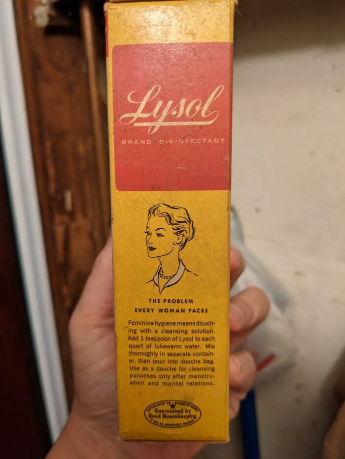 Found While Cleaning Out An Old House — Did You Know Lysol Can Be Used To Clean Your Vagina?