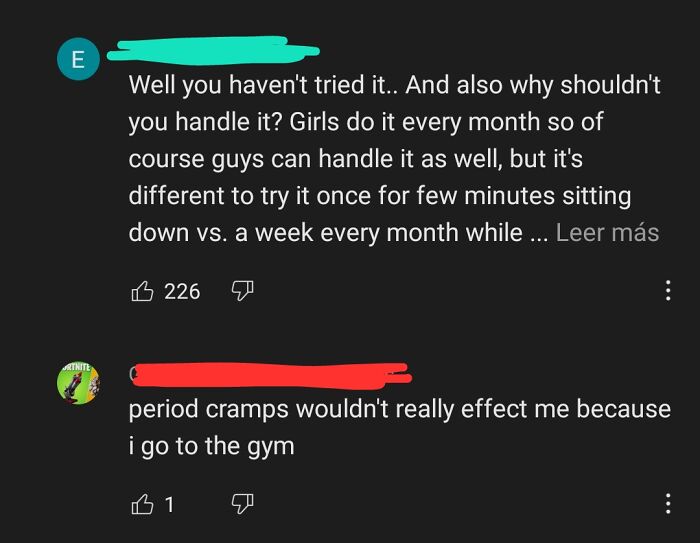 Bold Statement In A Video Reaction Of (Cis) Men Trying Simulated Period Cramps