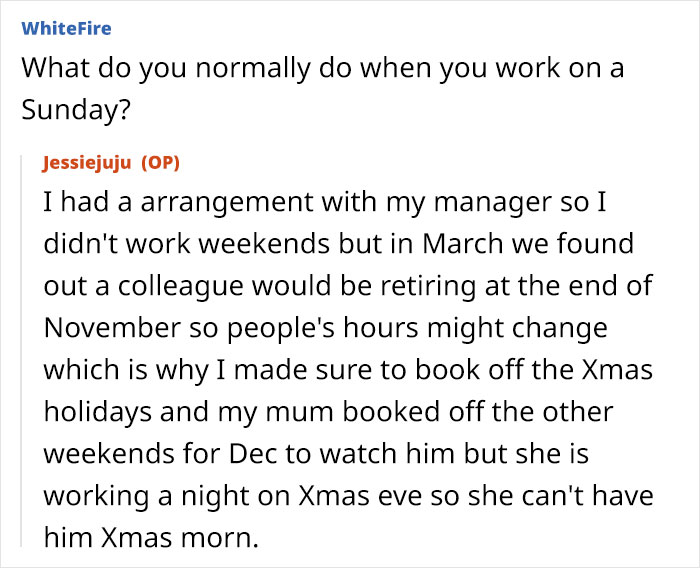 Mom Asks If She's A Jerk For Asking Childfree Coworker To Withdraw Her Christmas Holiday Request