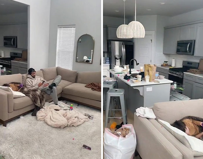 Mom Shares What A Mess Her House Becomes And Shows What It Looks Like After A Deep Clean