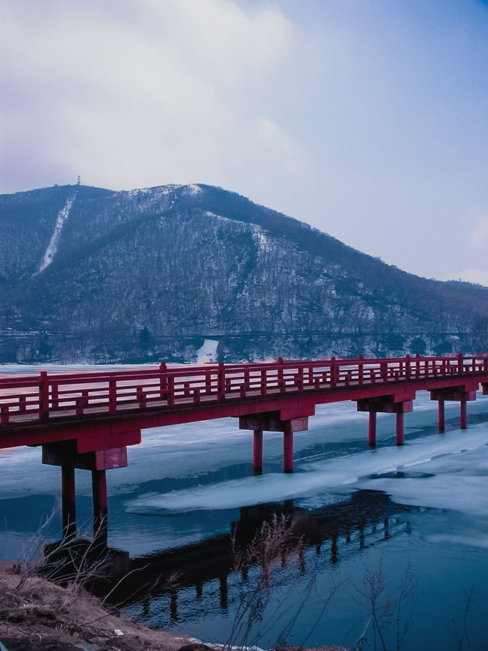 Bridge To The Akagi Shrine, Gunma, Japan