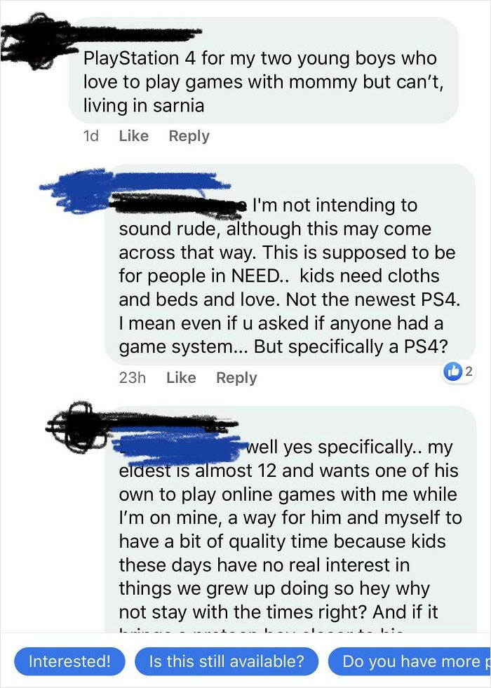This Was On A Post About Giving Free Stuff For People In Need For Christmas