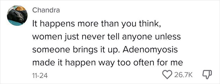 “Something Came Out Of Me”: Woman Warns Others About A Possible Yet Not Widely Known Menstrual Experience “Something Came Out Of Me”: Woman Warns Others About A Possible Yet Not Widely Known Menstrual Experience