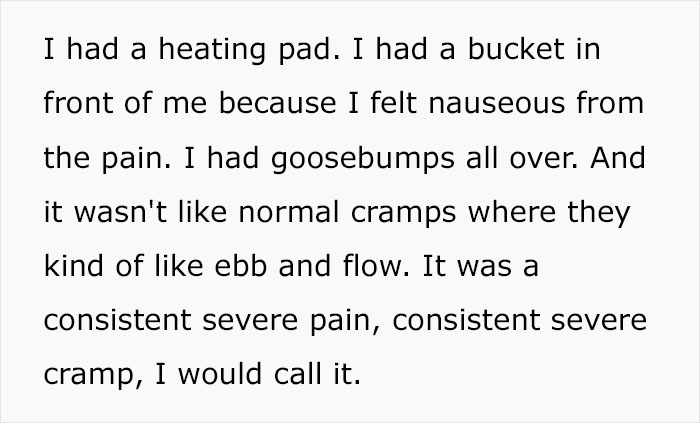 The TikToker opens up about her painful period experience that all women should know about.