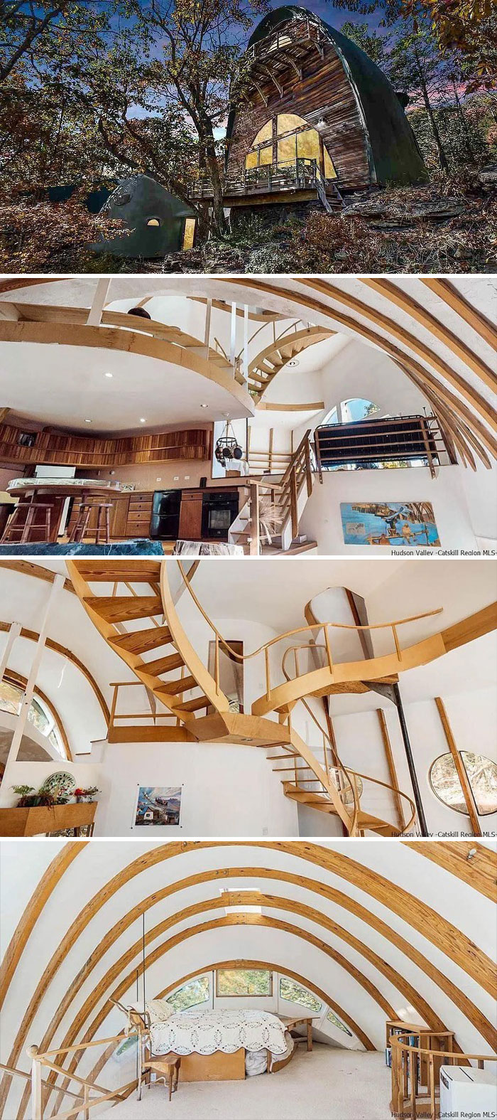 ¡Encontré la casa completa con las extrañas escaleras de Escher! Es bastante real