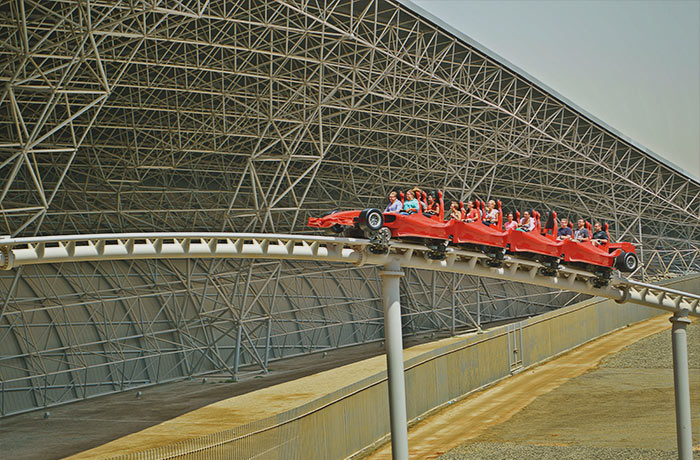 Formula Rossa Ride At Ferrari World, Abu Dhabi