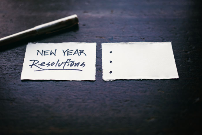 Make Resolutions For Upcoming Year