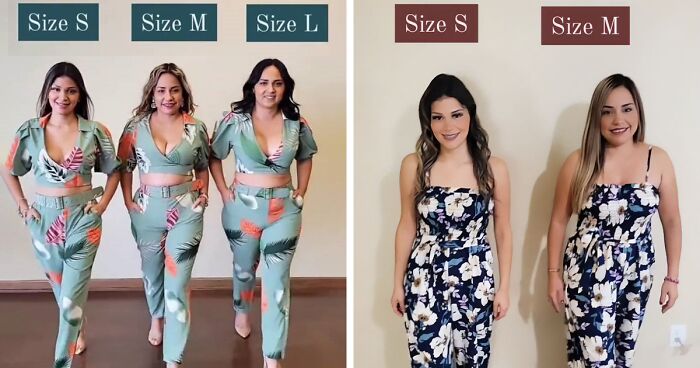S, M And L: Three Women Try On The Same Outfit To Show How It Looks In Different Sizes (New Pics)