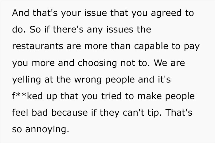Guy Is Sick And Tired Of Servers Who Keep Slamming Non-Tipping Customers, Gives Them A Reality Check Guy Is Sick And Tired Of Servers Who Keep Slamming Non-Tipping Customers, Gives Them A Reality Check