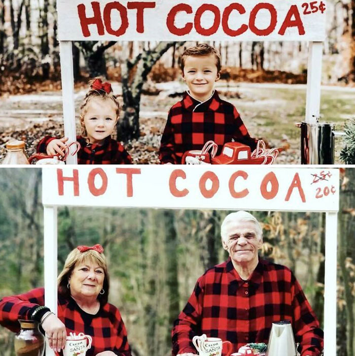 Every Year My Parents Recreate The Christmas Card Our Friends Send Them Of Their Kids, Here's Last Year's