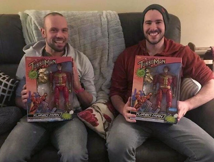 My Brother And I Both Unintentionally Bought Each Other Turbo Man Dolls For Christmas (From Jingle All The Way Only The Hottest Selling Toy Ever)