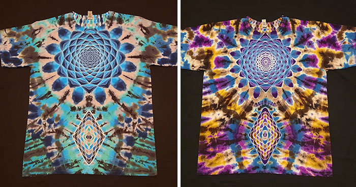 This Tie-Dye Artist Creates Very Detailed Patterned T-Shirts (49 Pics)