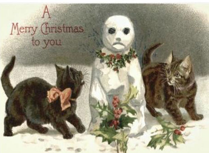 Your Dead-Eyed Zombie Snowman Is Scaring The Kittens