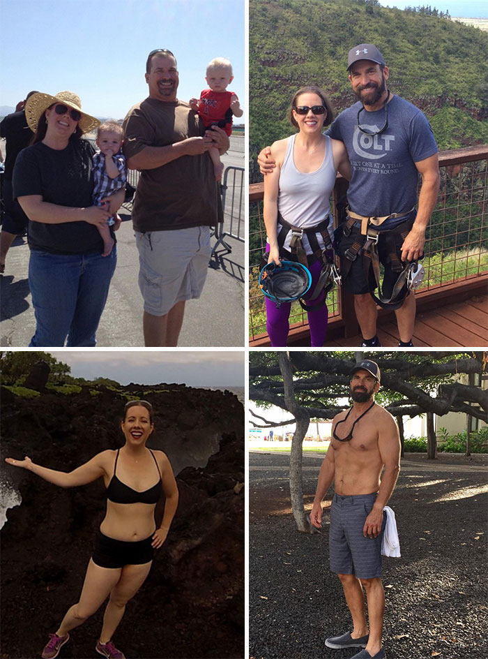 I'm 55 Years Old And I Weigh 105 Lbs Less Than I Did Last Year. My Wife Lost 61 Lbs. No Tricks, Just Ate Better And Exercised