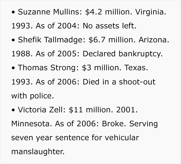 The Dark Side Of Winning The Lottery: Person Shares Examples Of How Winning Big Can Ruin Your Life The Dark Side Of Winning The Lottery: Person Shares Examples Of How Winning Big Can Ruin Your Life