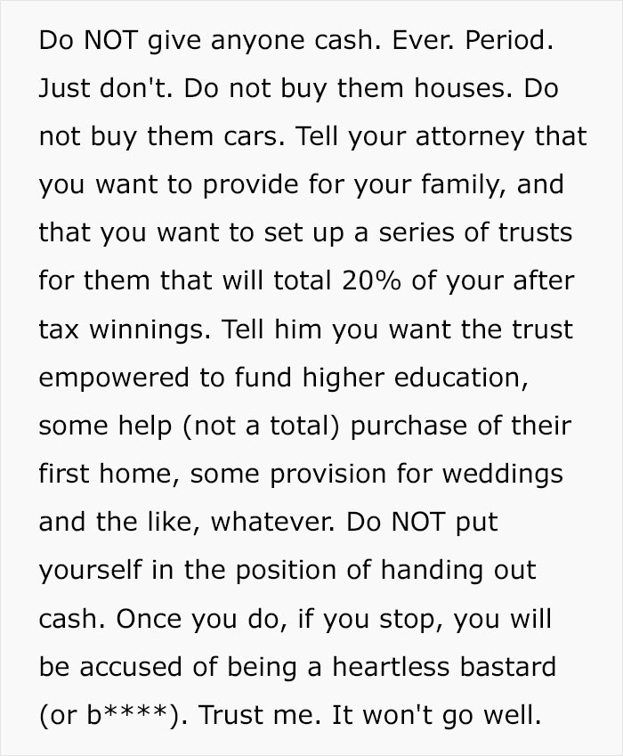 The Dark Side Of Winning The Lottery: Person Shares Examples Of How Winning Big Can Ruin Your Life The Dark Side Of Winning The Lottery: Person Shares Examples Of How Winning Big Can Ruin Your Life