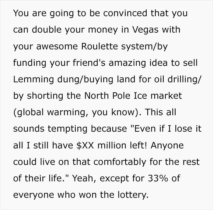 The Dark Side Of Winning The Lottery: Person Shares Examples Of How Winning Big Can Ruin Your Life The Dark Side Of Winning The Lottery: Person Shares Examples Of How Winning Big Can Ruin Your Life