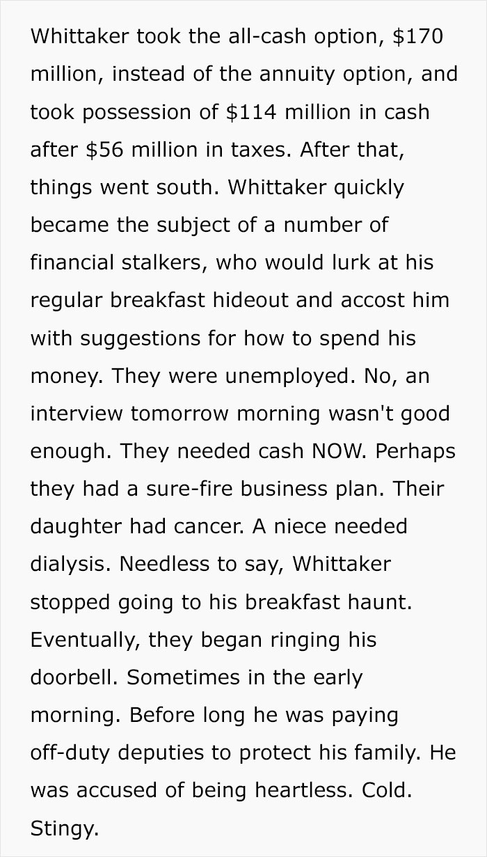 The Dark Side Of Winning The Lottery: Person Shares Examples Of How Winning Big Can Ruin Your Life The Dark Side Of Winning The Lottery: Person Shares Examples Of How Winning Big Can Ruin Your Life